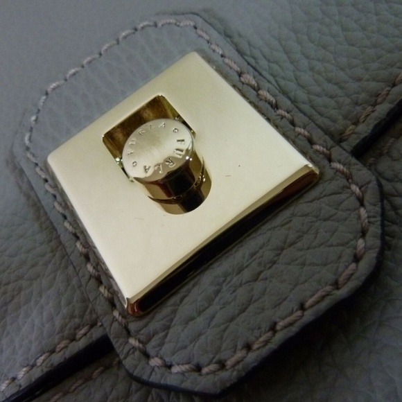 Furla Jo Sabbia Soft Gray Pebbled Leather Shoulder Bag/Crossbody Bag/Hobo Bag - Picture 12 of 12